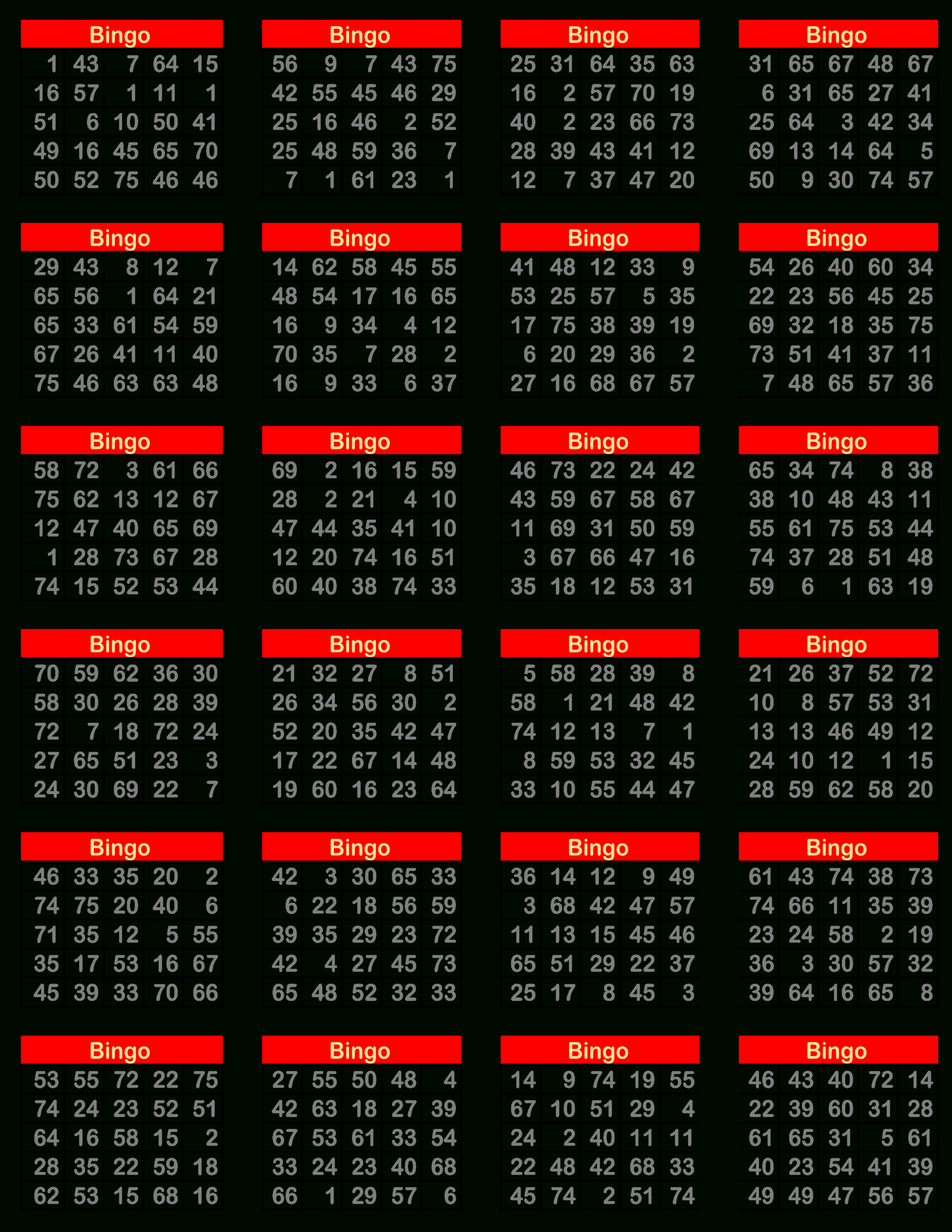 Free Printable Bingo Cards In Pdf - Printerfriendly pertaining to Free Printable Bingo Cards 1 100