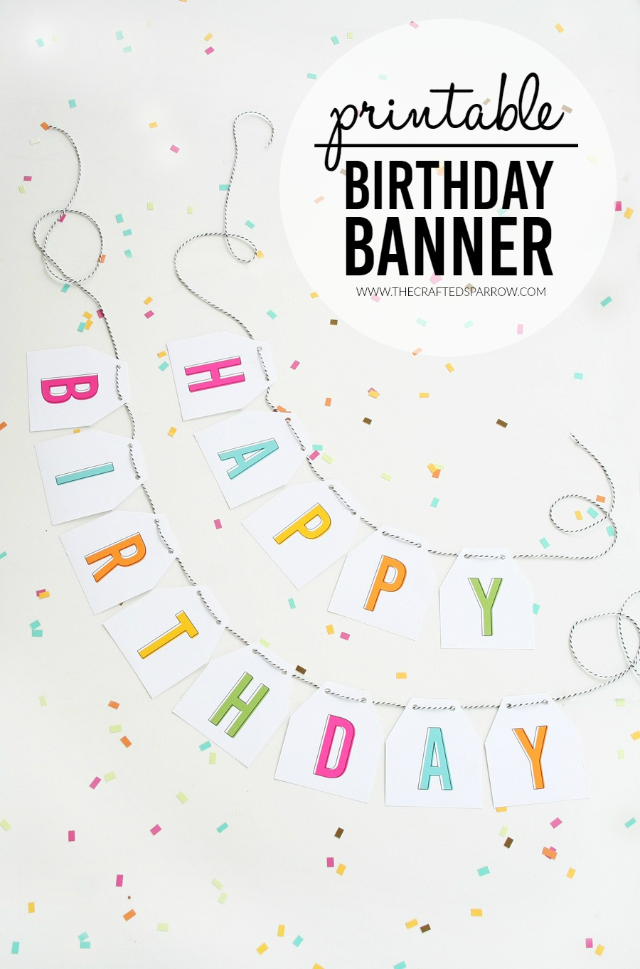 Free Printable Birthday Banner with regard to Free Printable Happy Birthday Banner Templates