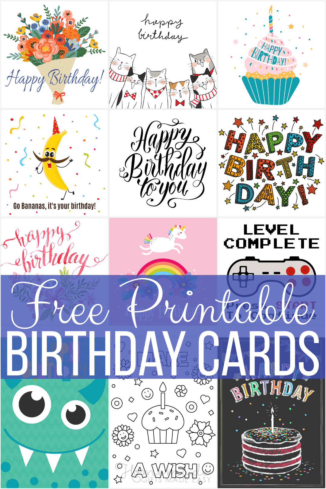 Free Printable Birthday Cards For Everyone inside Free Printable Birthday Cards