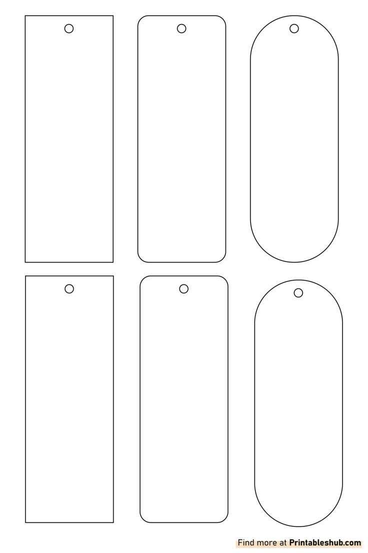 Free Printable Blank Bookmark Template [Pdf Included] intended for Free Printable Bookmarks Templates