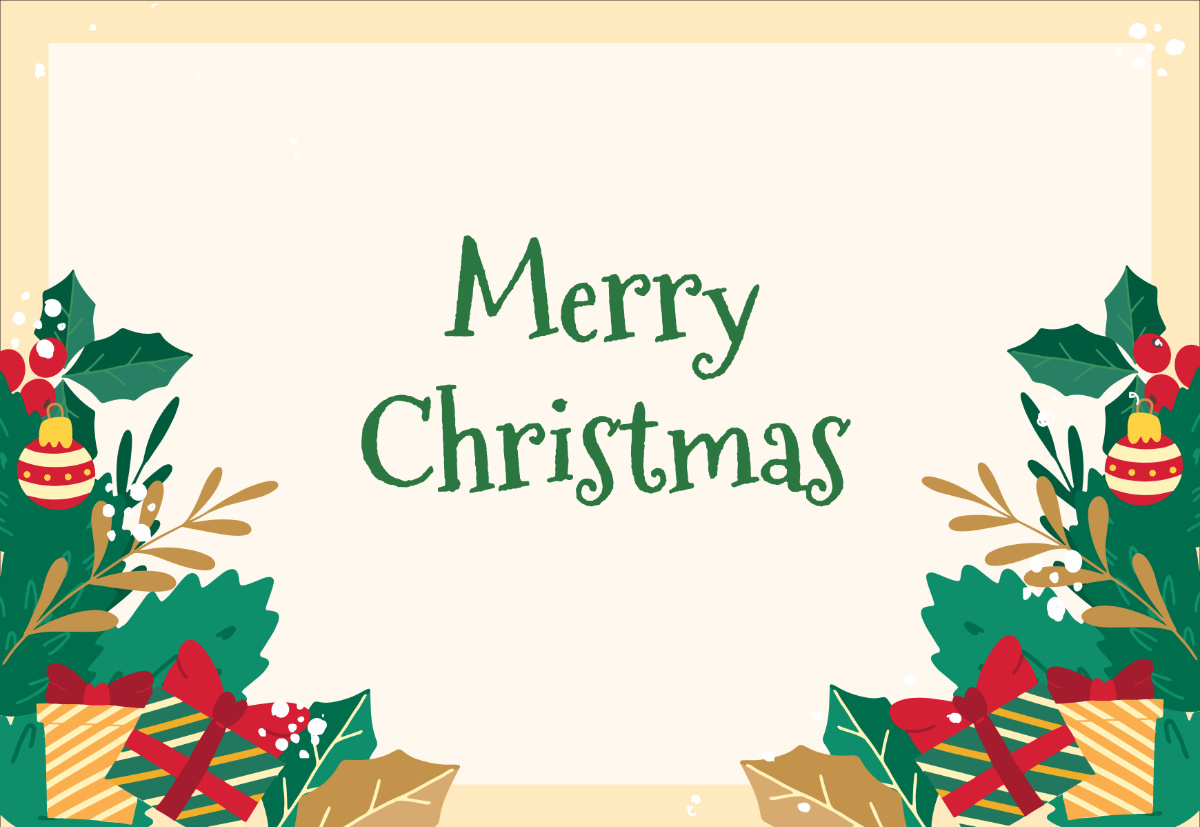 Free Printable Blank Christmas Card Template To Edit Online pertaining to Free Online Printable Christmas Cards