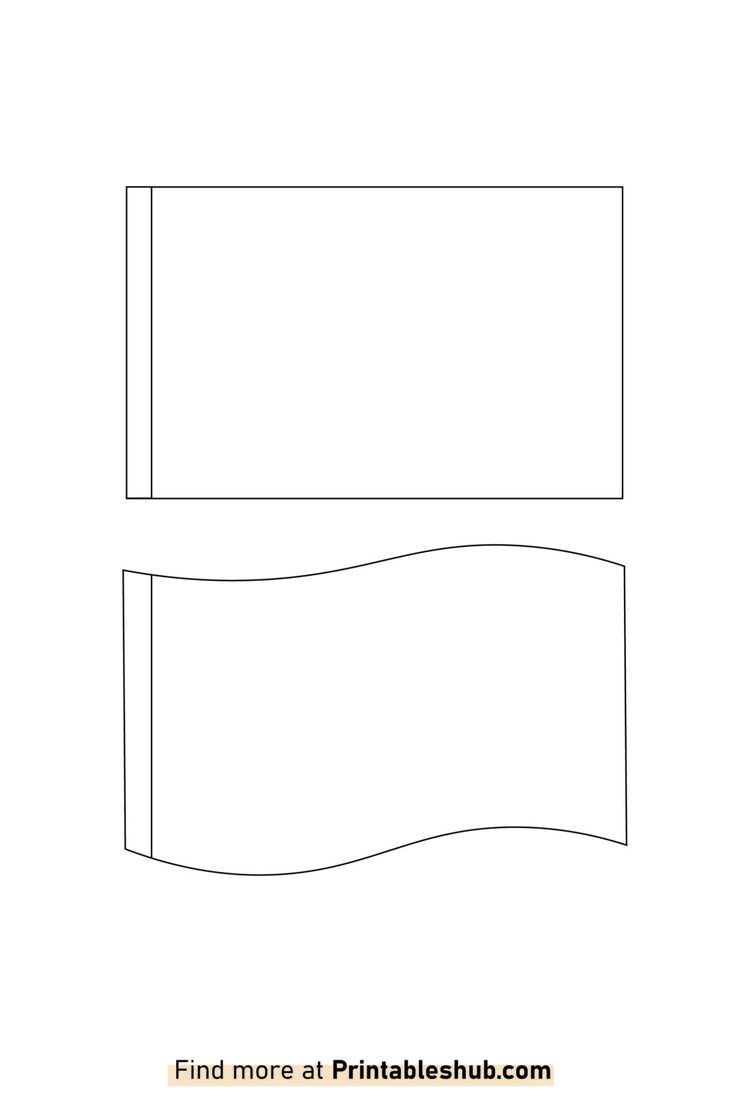 Free Printable Blank Flag Template Pdf throughout Free Printable Blank Flag Template