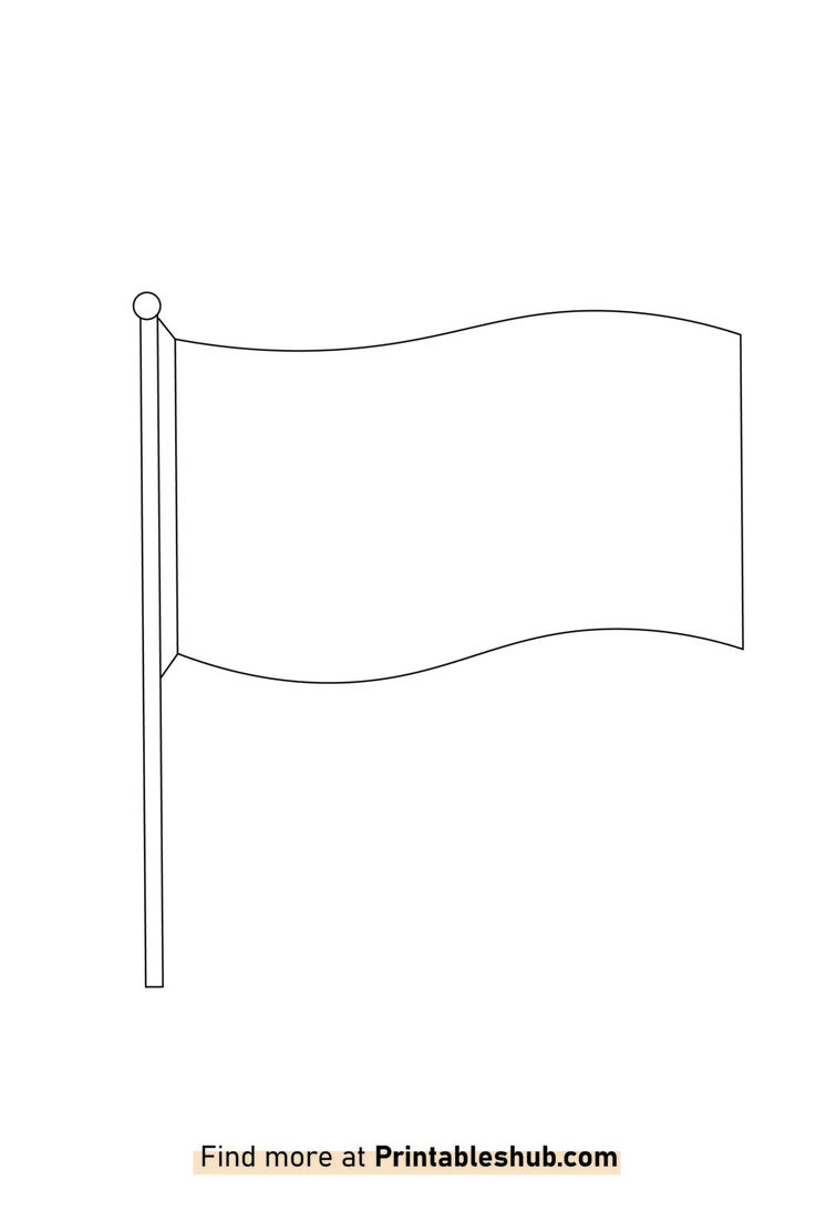 Free Printable Blank Flag Templates [Pdf Included] within Free Printable Blank Flag Template