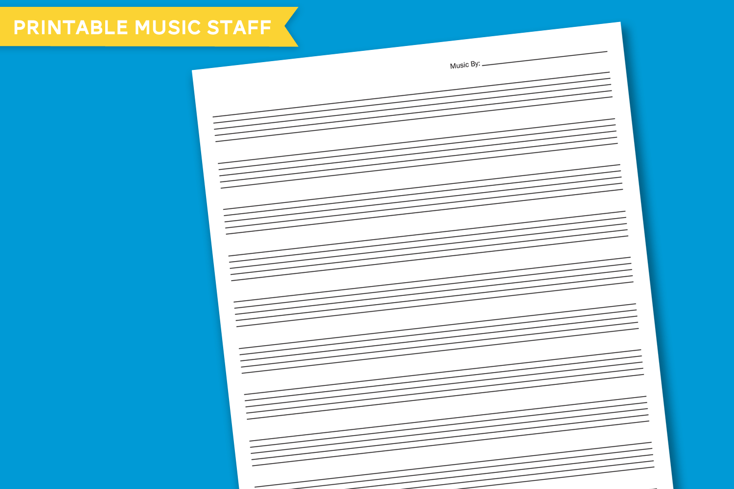 Free Printable Blank Music Staff Paper - Download At Paging Supermom with regard to Free Printable Music Staff