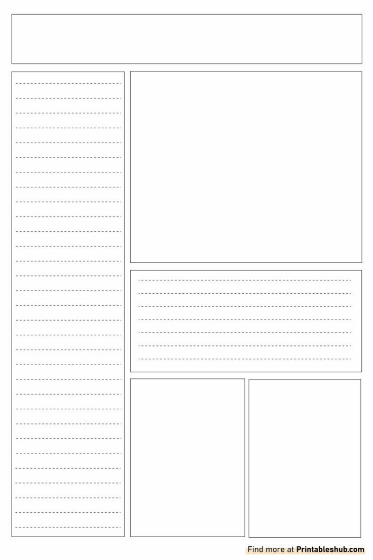 Free Printable Blank Newspaper Templates [Pdf Included] with Free Printable Newspaper Templates For Students