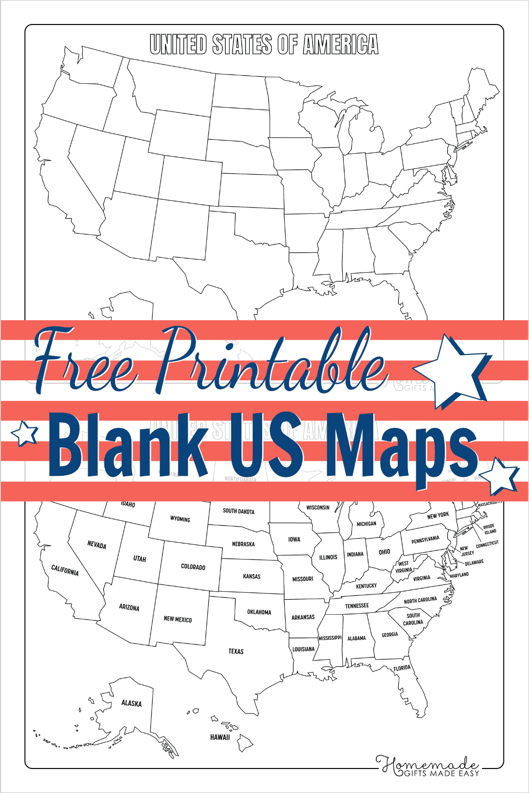 Free Printable Blank Us Map (Pdf Download) with regard to Free Printable Outline Map Of United States