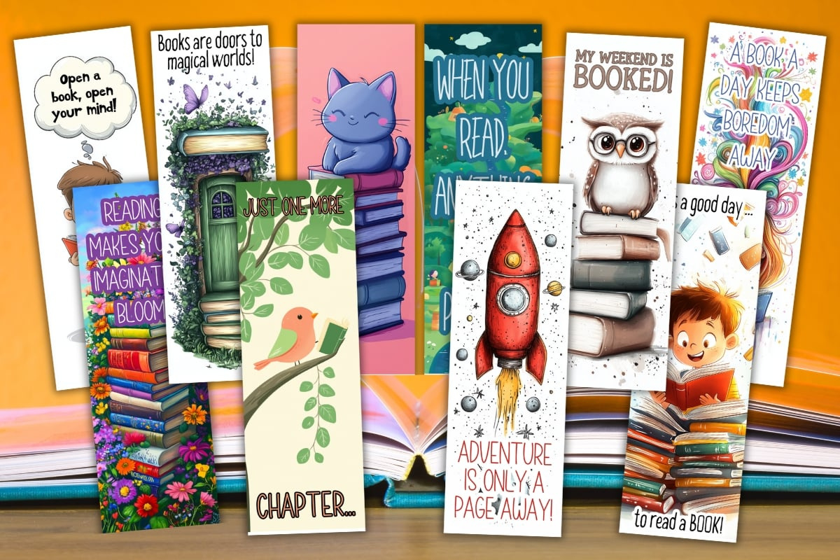 Free Printable Bookmarks inside Free Printable Bookmarks