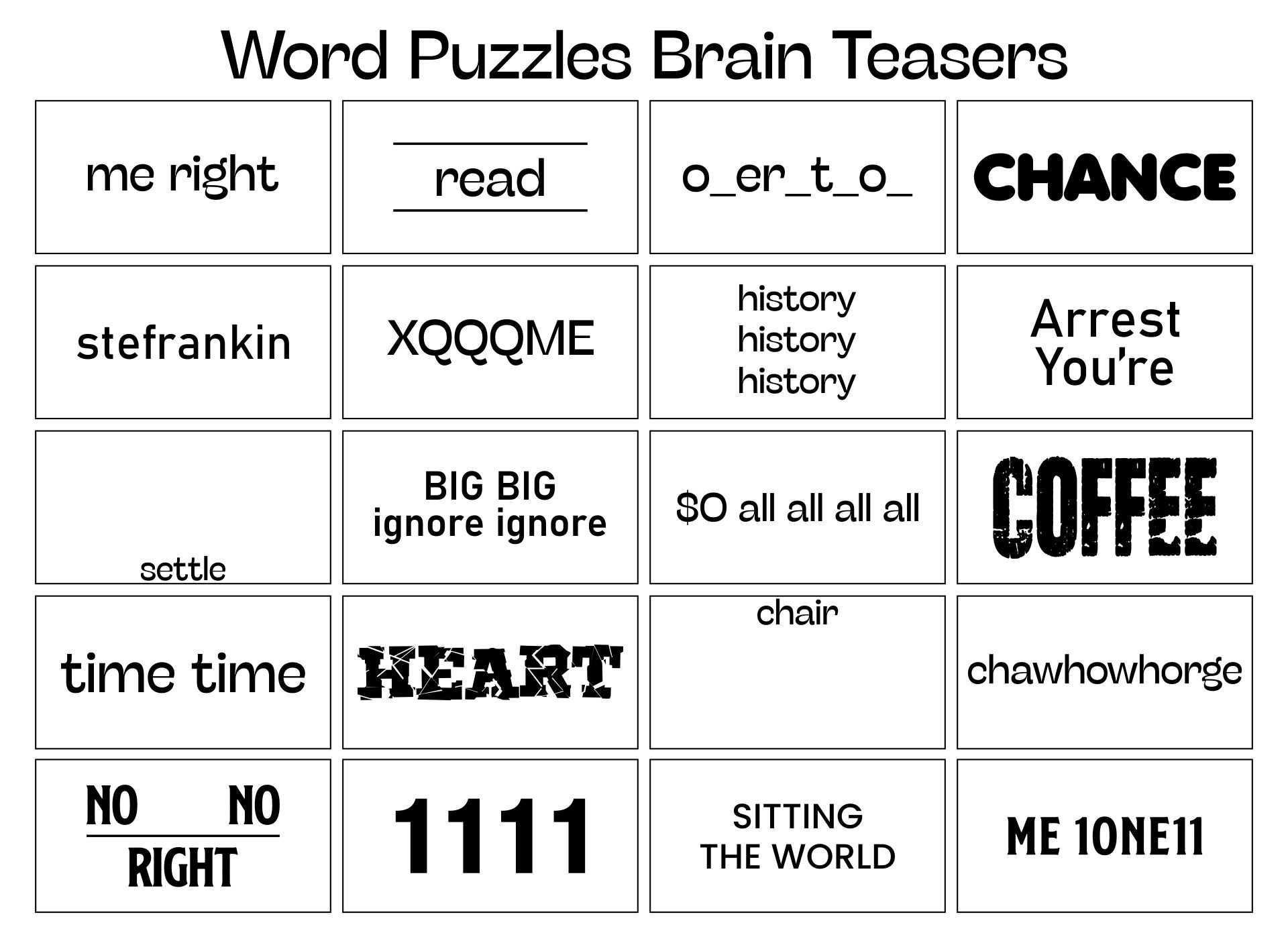 Free Printable Brain Teasers - Worksheets Library with regard to Free Printable Brain Teasers