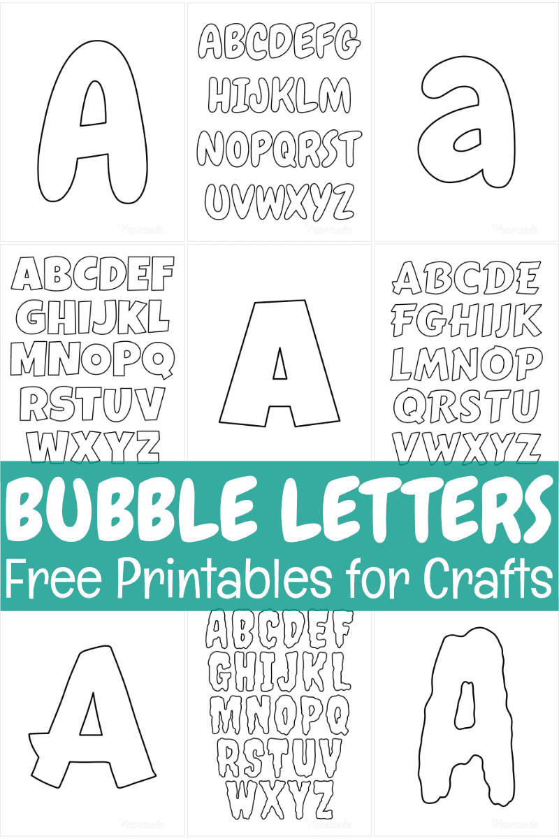 Free Printable Bubble Letters For Crafts - Worksheets Library pertaining to Free Printable Bubble Letters