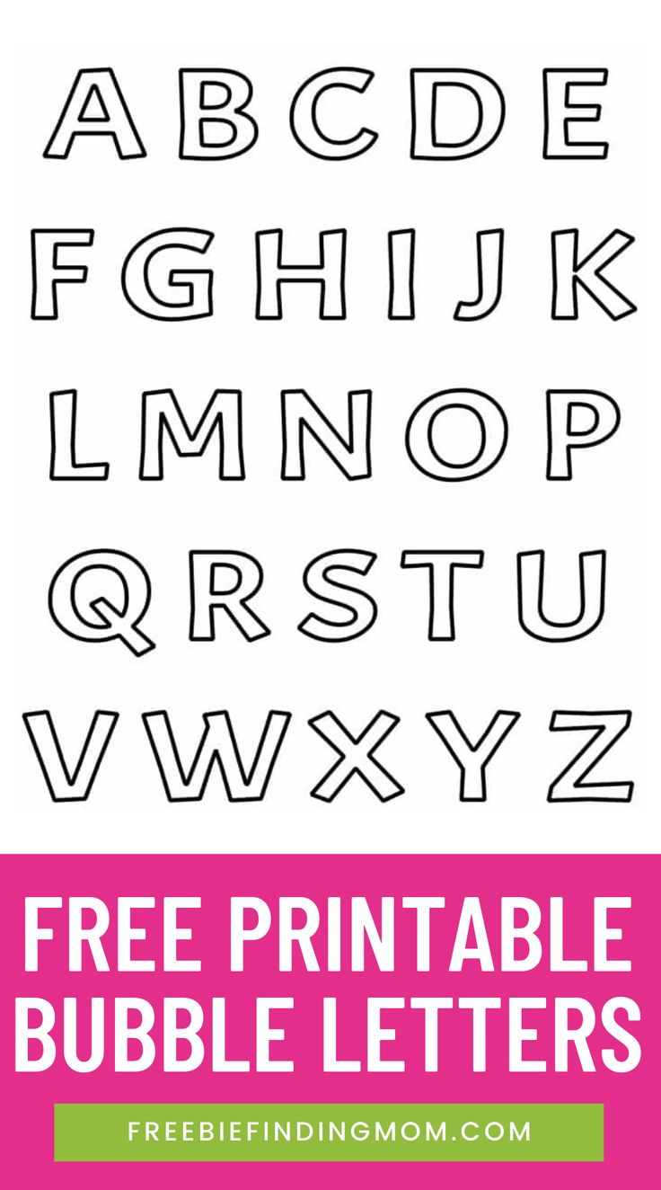 Free Printable Bubble Letters with regard to Free Printable Bubble Letters Font