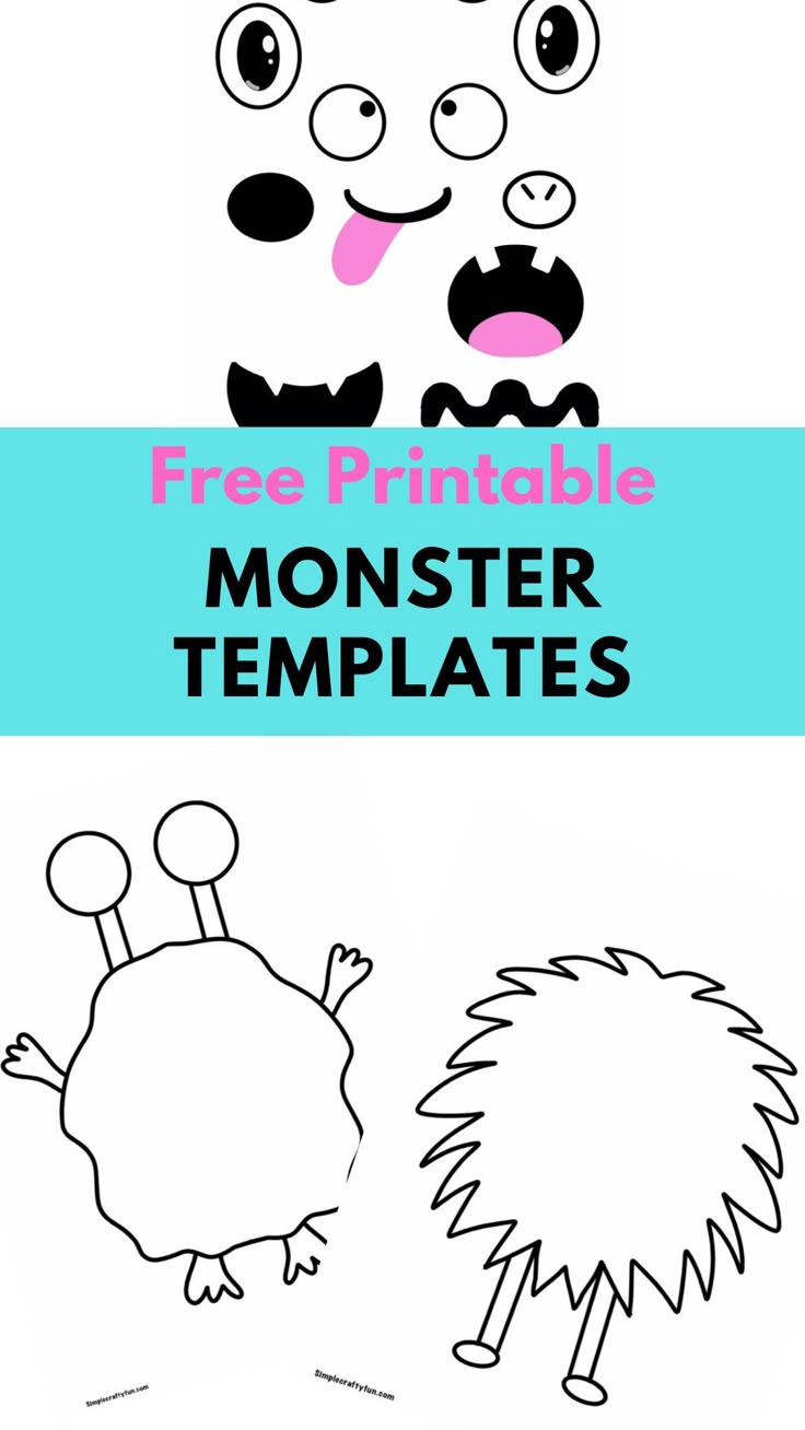 Free Printable Build A Monster - intended for Free Printable Monster Templates