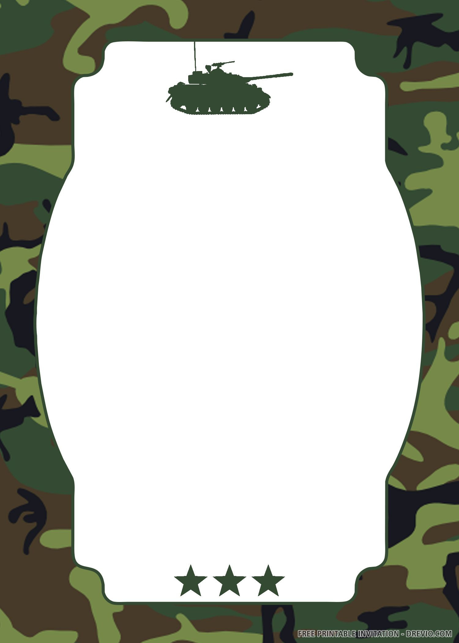 Free Printable Camo Party Invitation Templates | Camo Birthday with regard to Free Printable Camouflage Invitations