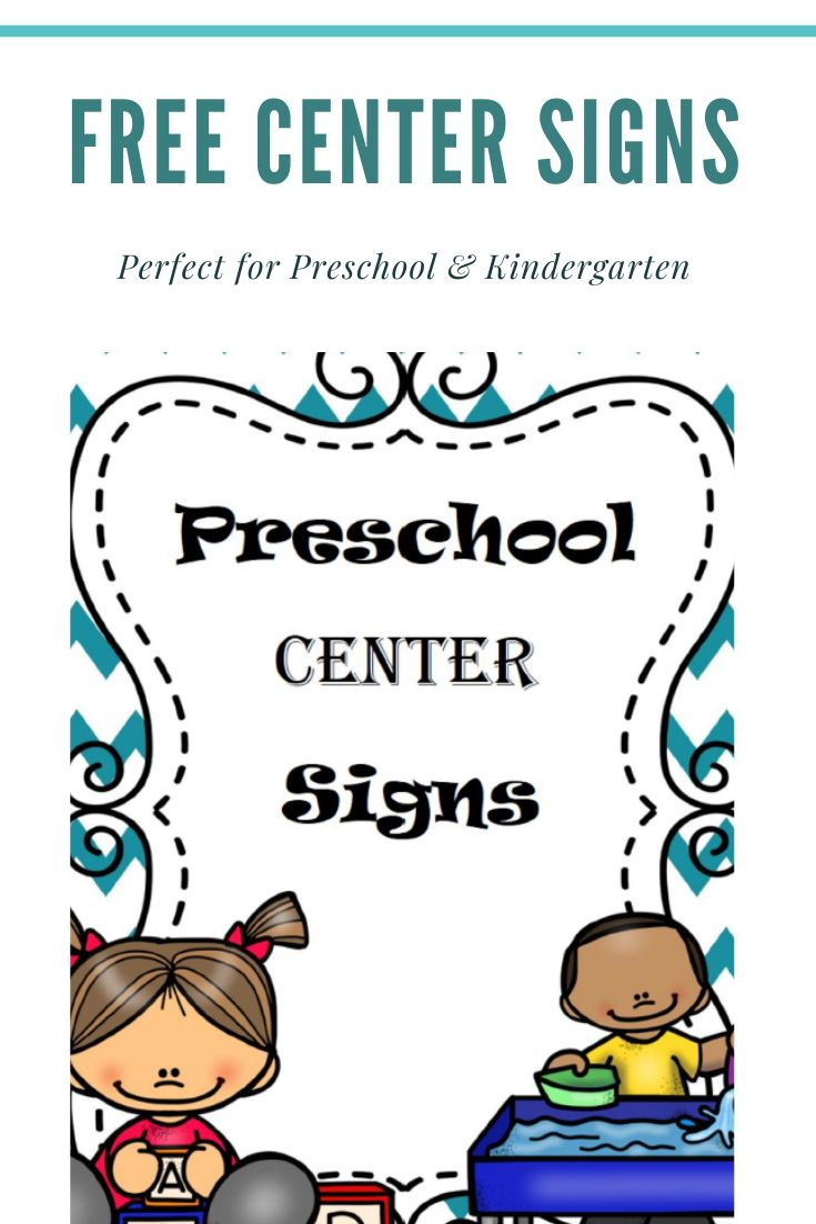 Free Printable Center Signs with regard to Free Printable Center Signs For Pre K