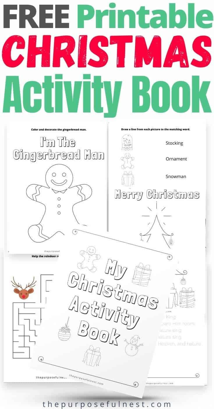 Free Printable Christmas Activity Book For Kids with Free Printable Christmas Books For Kindergarten