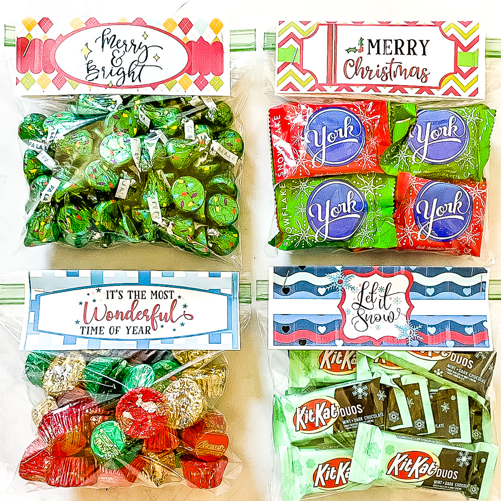 Free Printable Christmas Bag Toppers - Sweet Pea inside Free Printable Christmas Bag Toppers