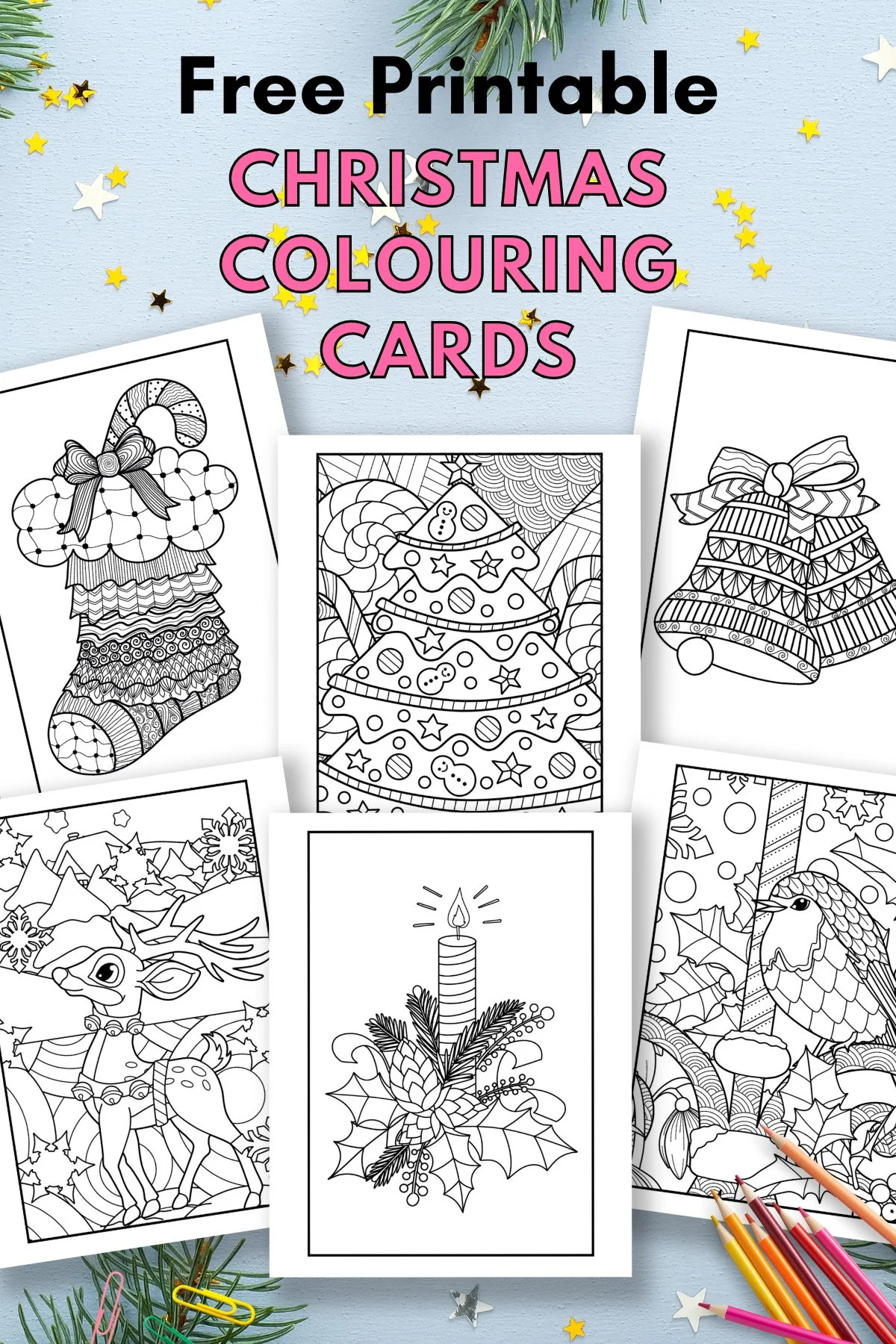 Free Printable Christmas Cards To Colour — Gathering Beauty with regard to Free Printable Christmas Cards To Color