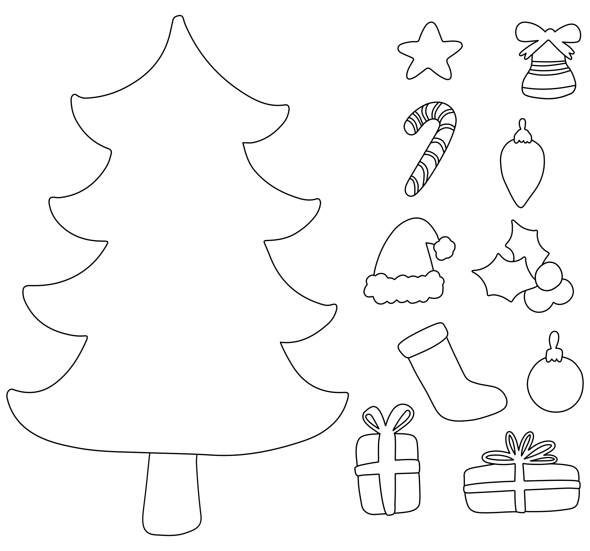 Free Printable Christmas Cutouts - Printable Party Favors inside Free Printable Christmas Cutouts