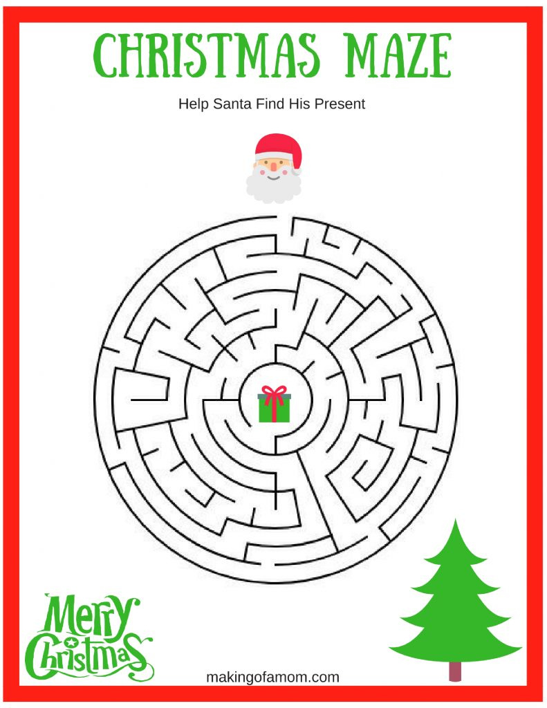 Free Printable Christmas Games - Making Of A Mom intended for Free Printable Christmas Games For Preschoolers
