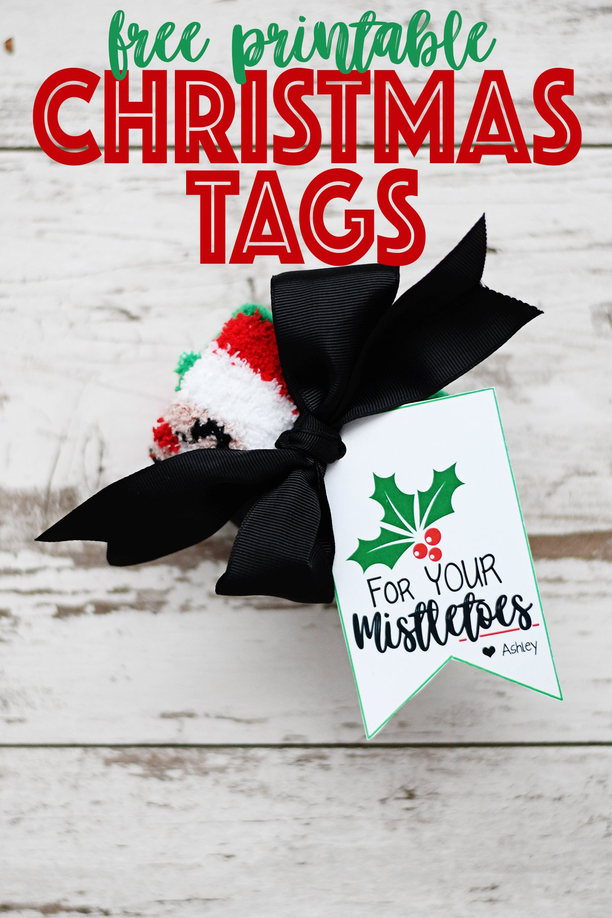Free Printable Christmas Gift Tags : For Your Mistletoes — Pink throughout Free Printable Mistletoe Tags