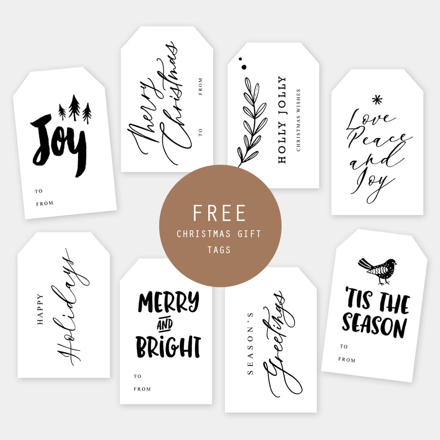 Free Printable Christmas Gift Tags – Squijoo pertaining to Free Printable To From Gift Tags
