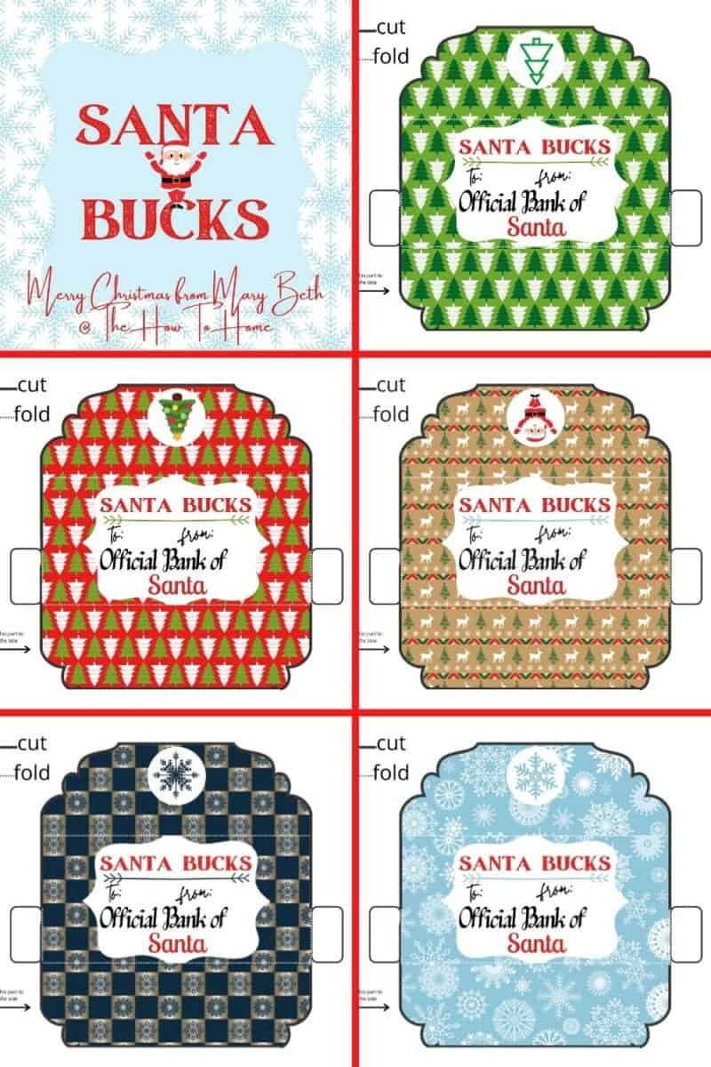 Free Printable Christmas Money Holders - The How-To Home with regard to Free Printable Christmas Money Holders
