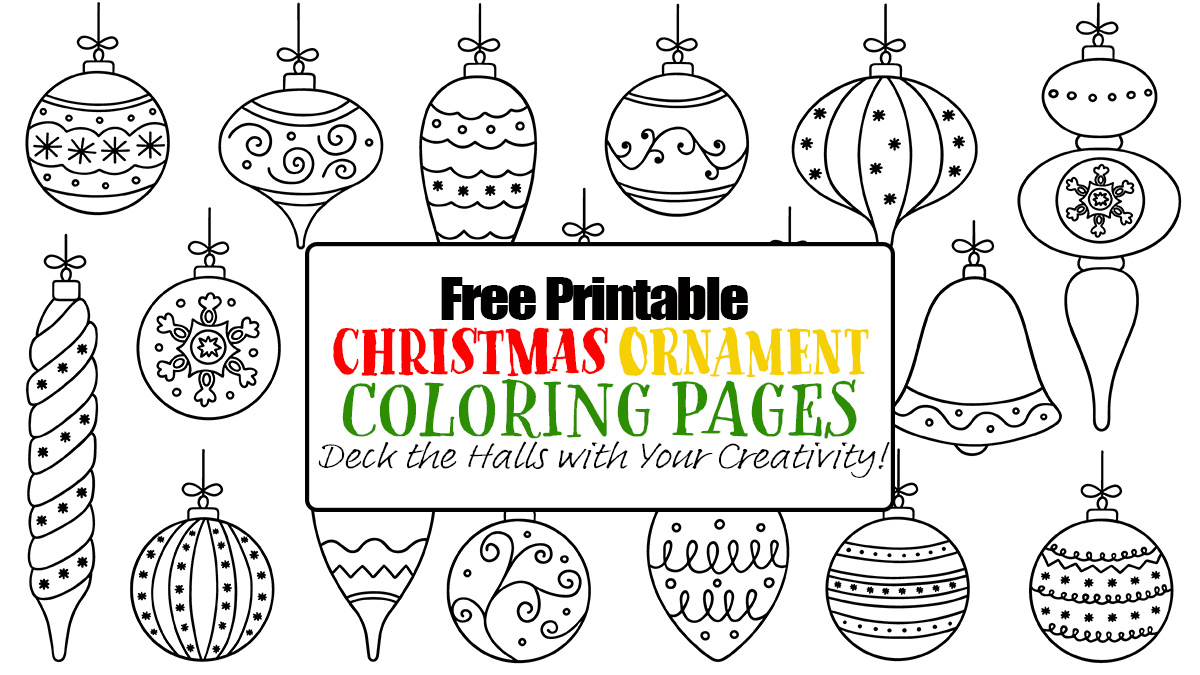 Free Printable Christmas Ornament Coloring Pages - Happy Toddler for Free Printable Christmas Ornament Coloring Pages