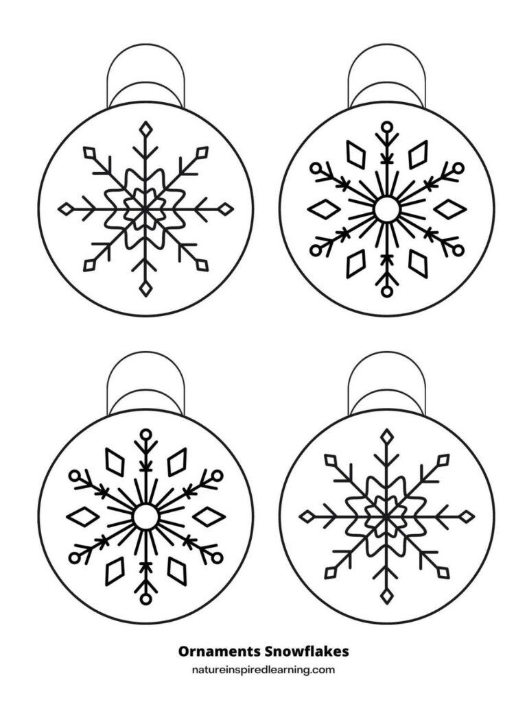 Free Printable Christmas Ornament Coloring Pages in Free Printable Christmas Ornament Coloring Pages