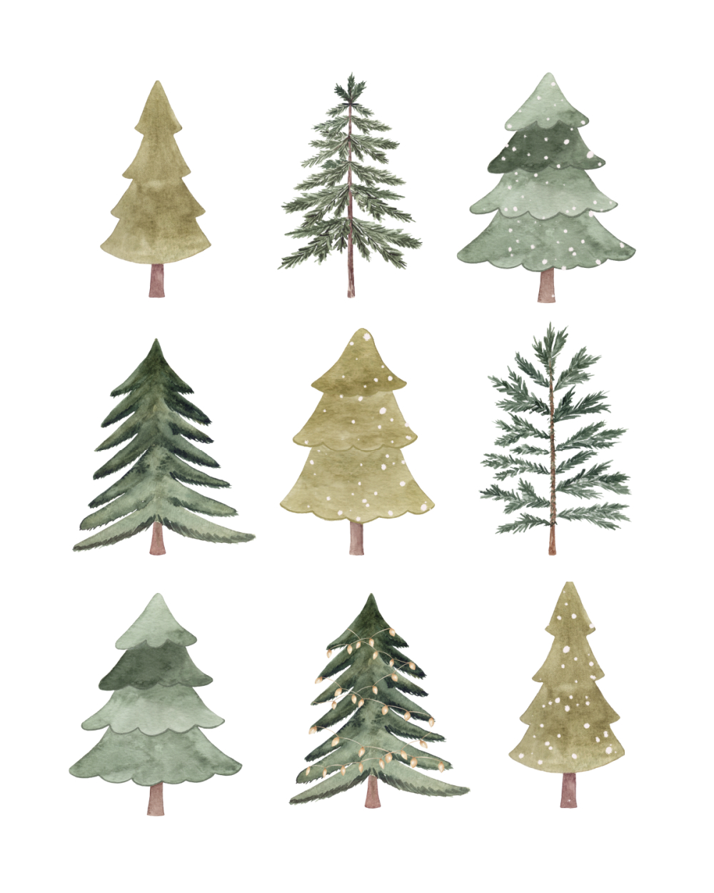 Free Printable Christmas Tree Art - Clean And Scentsible throughout Free Printable Christmas Tree Images