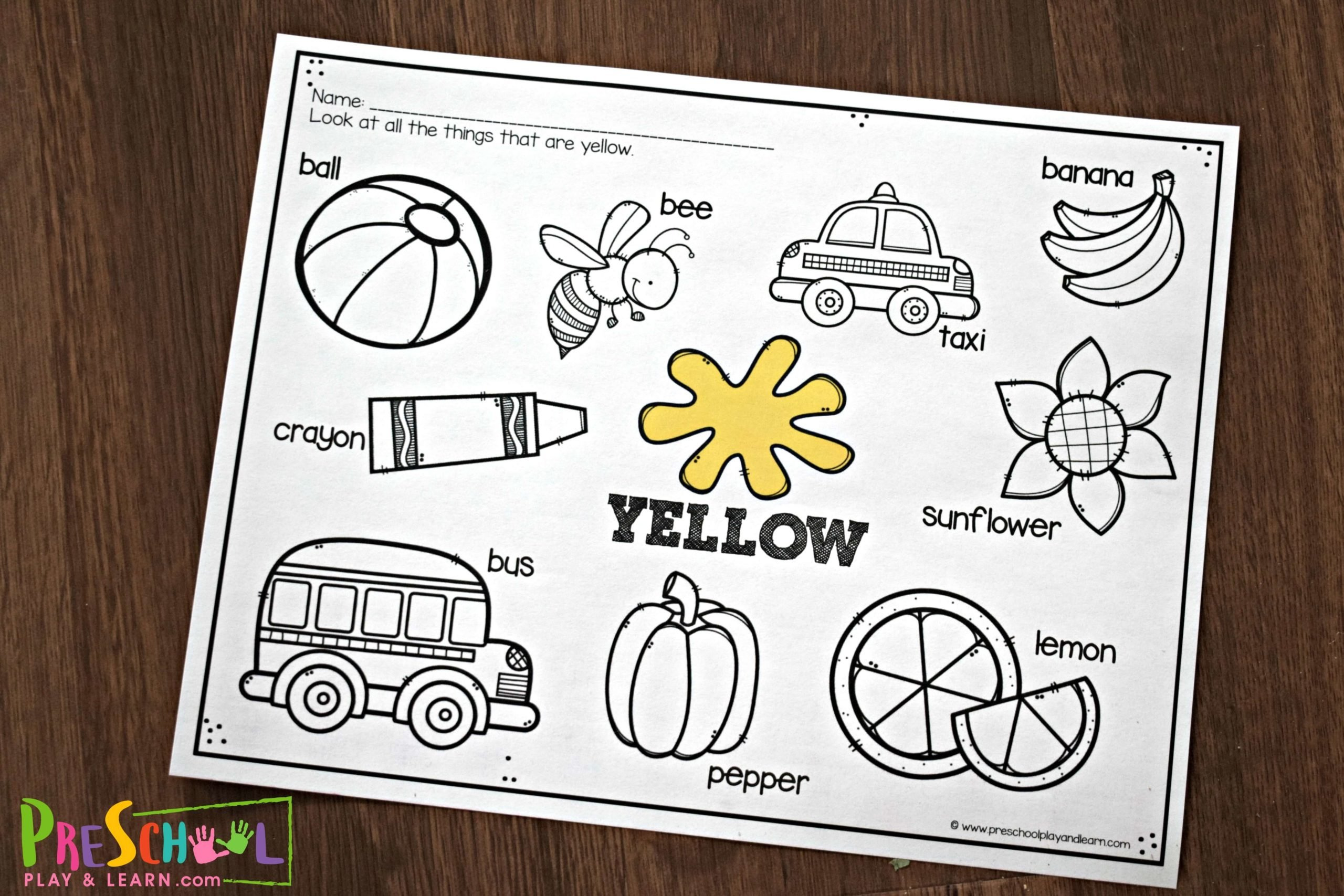 Free Printable Color Worksheets For Kids pertaining to Color Recognition Worksheets Free Printable