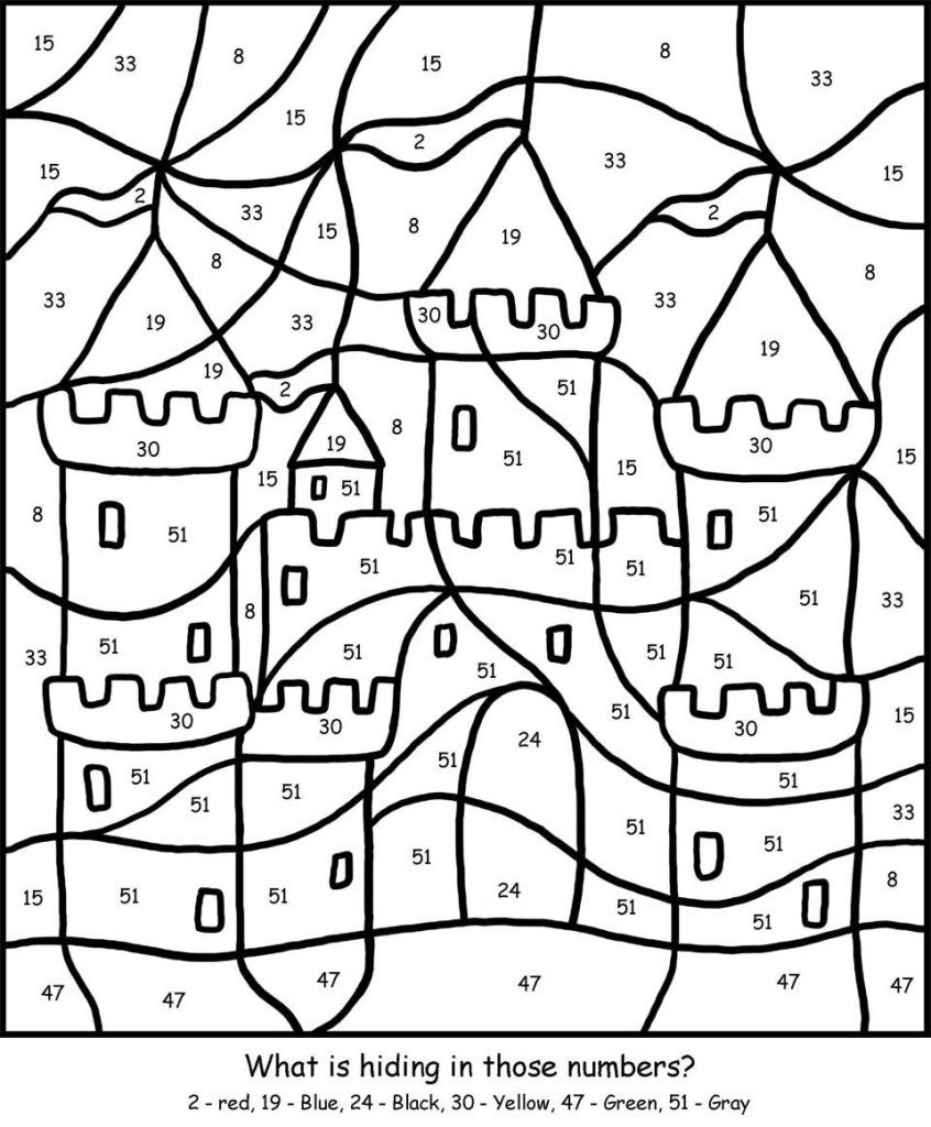 Free Printable Colornumber Coloring Pages - Best Coloring for Free Printable Paint By Number Coloring Pages