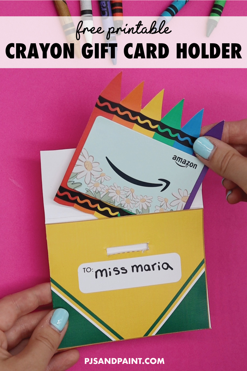 Free Printable Crayon Gift Card Holder - Pjs And Paint intended for Free Printable Crayola Coupons
