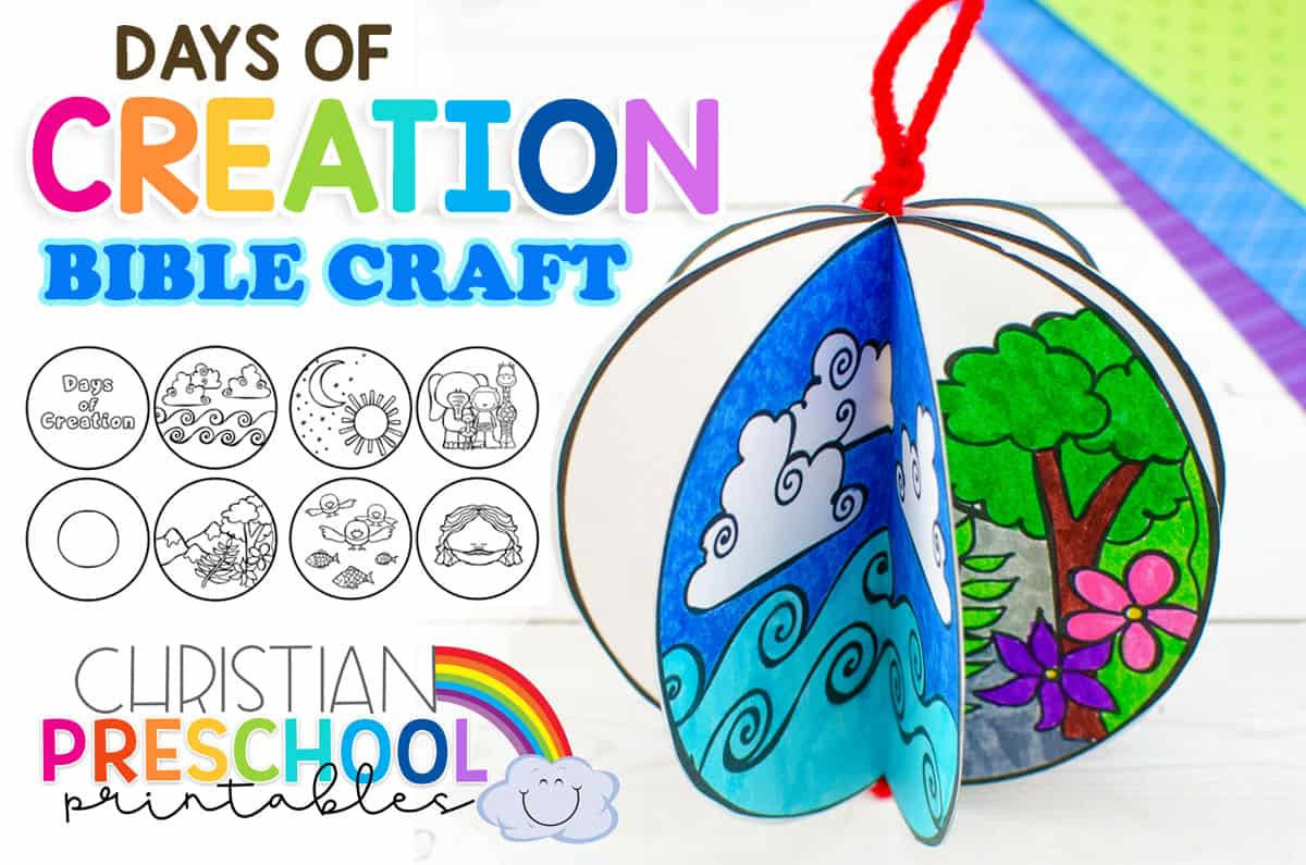Free Printable Creation Craft For Kids - Christian Preschool throughout Free Printable Bible Crafts