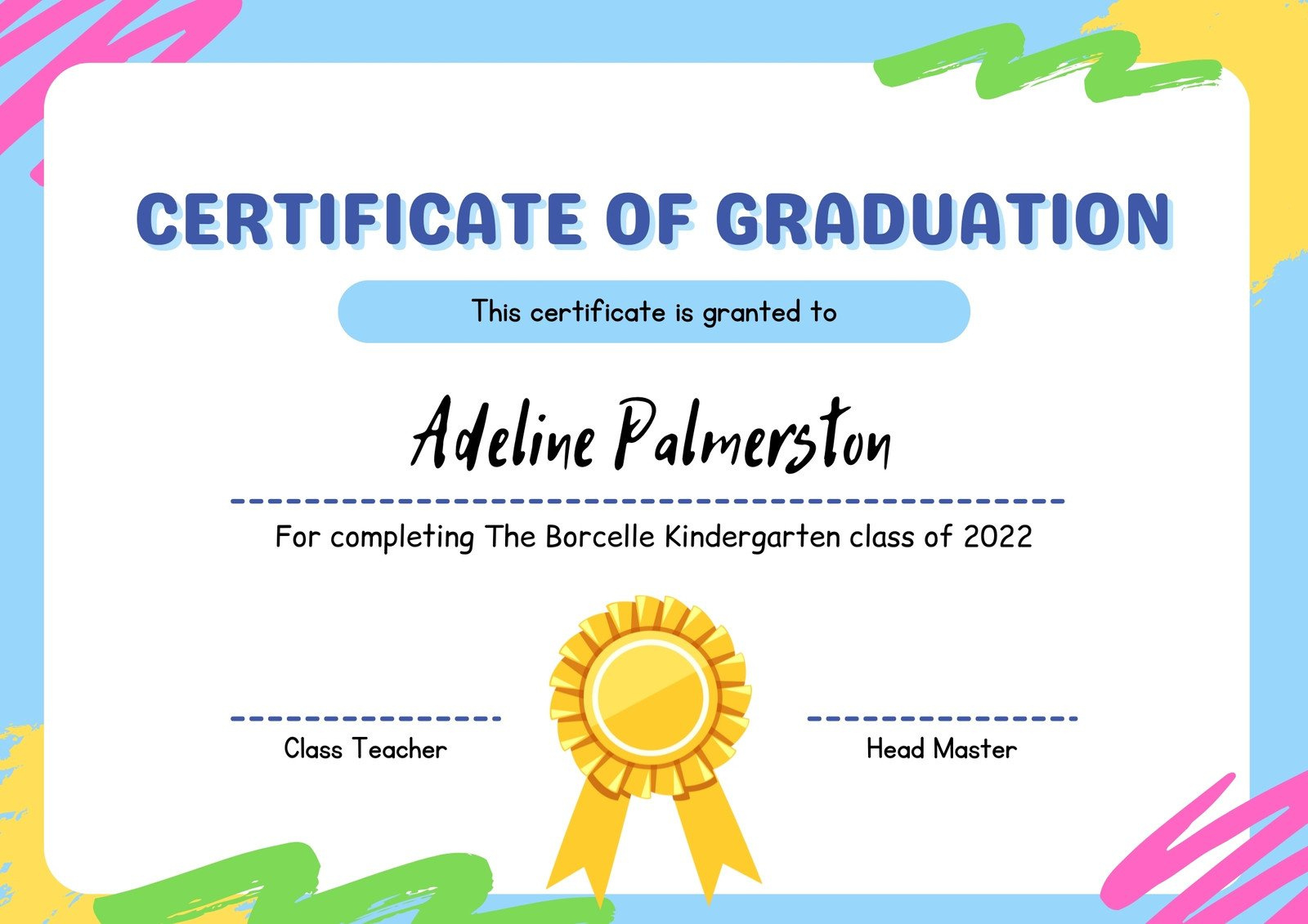 Free Printable, Customizable Academic Certificate Templates | Canva intended for Free Printable Award Certificates For Elementary Students