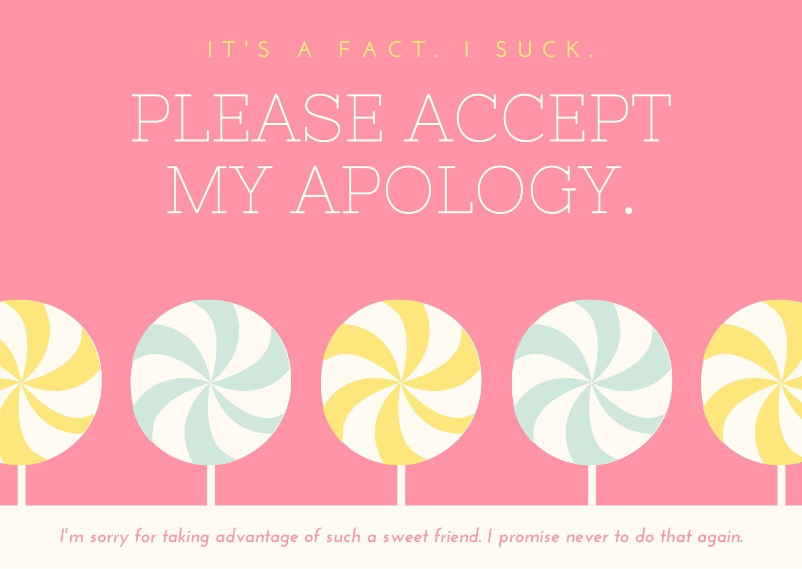 Free Printable, Customizable Apology Card Templates | Canva throughout Free Printable Apology Cards