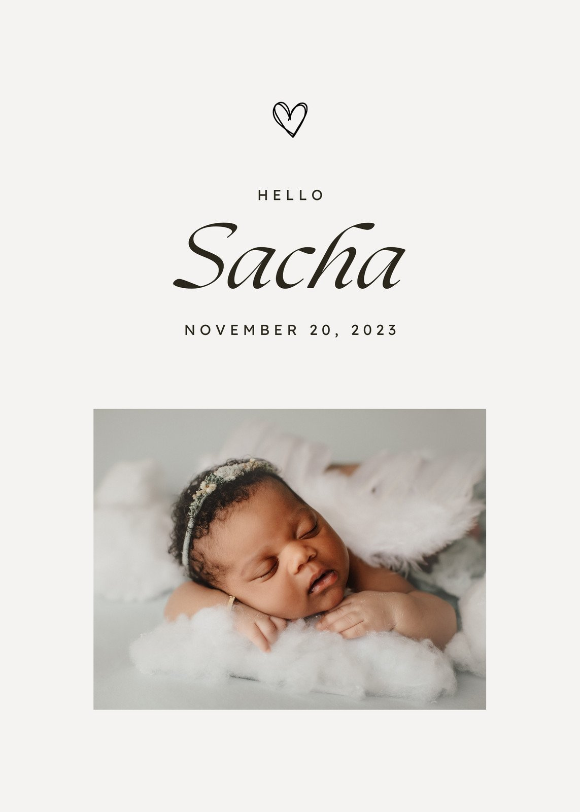 Free, Printable, Customizable Birth Announcement Templates | Canva throughout Free Birth Announcements Printable