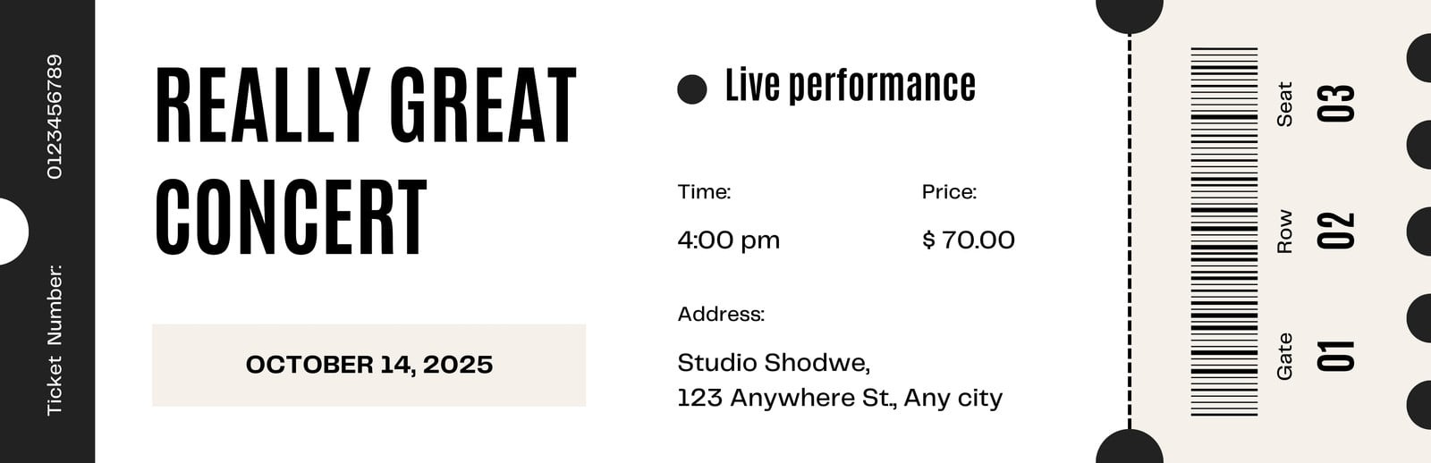 Free, Printable, Customizable Event Ticket Templates | Canva with Make Your Own Tickets Free Printable