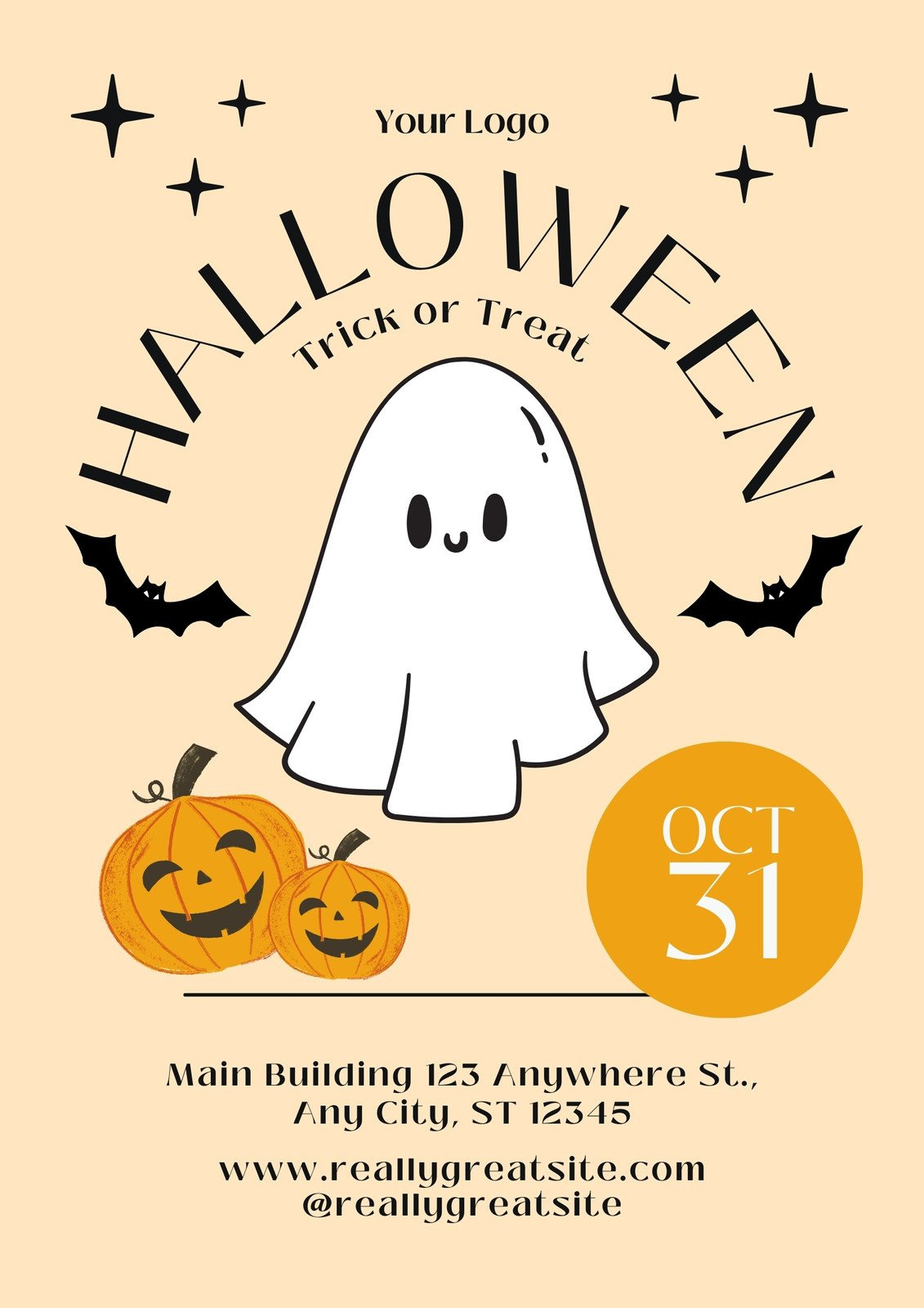 Free, Printable, Customizable Halloween Flyer Templates | Canva pertaining to Free Printable Halloween Flyer Templates