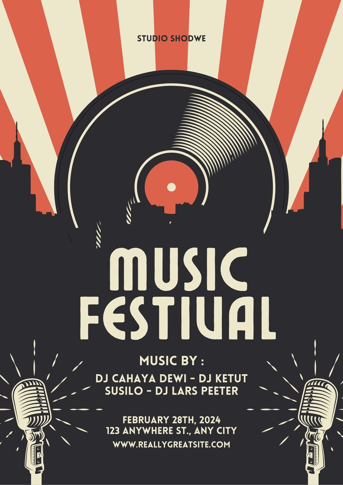 Free Printable, Customizable Music Poster Templates | Canva inside Free Printable Music Posters