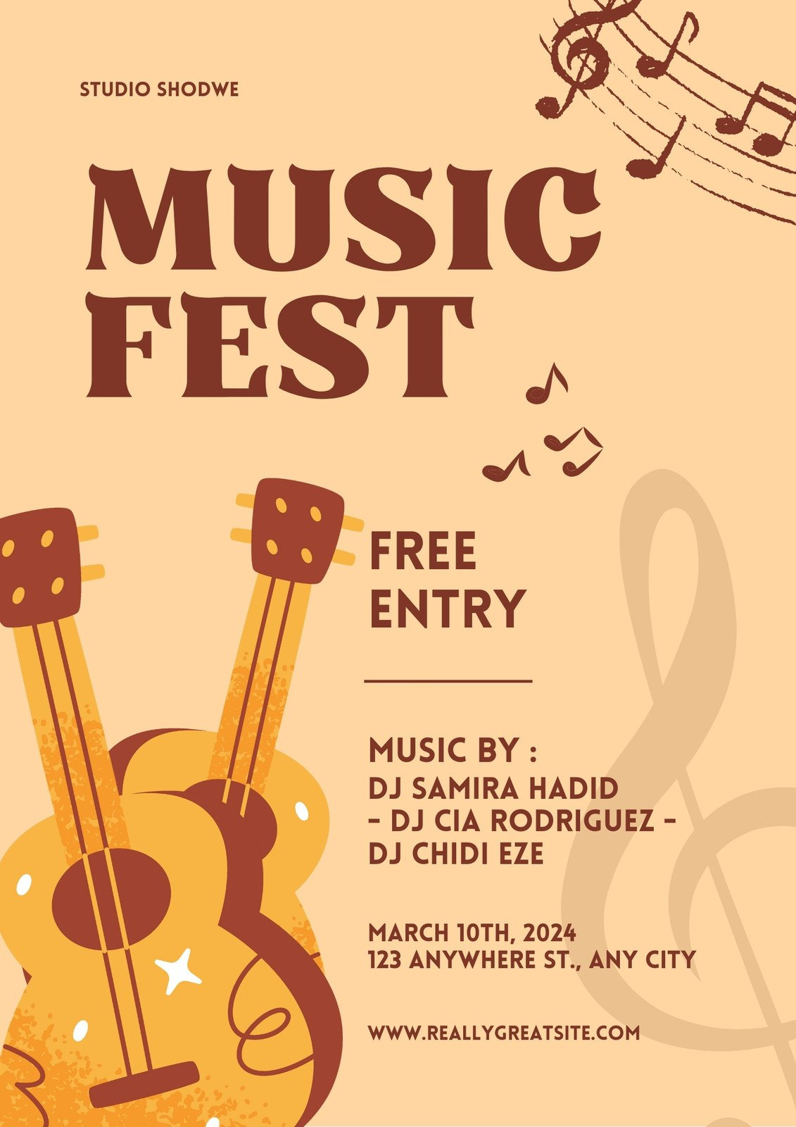 Free Printable, Customizable Music Poster Templates | Canva within Free Printable Music Posters