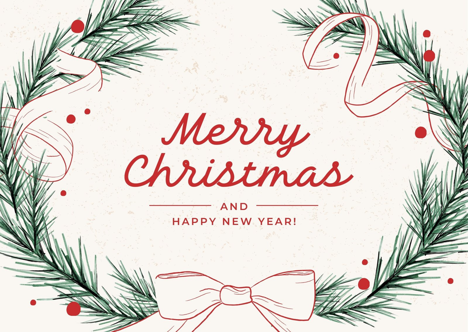 Free Printable, Customizable New Year Card Templates | Canva in Christmas Cards Download Free Printable