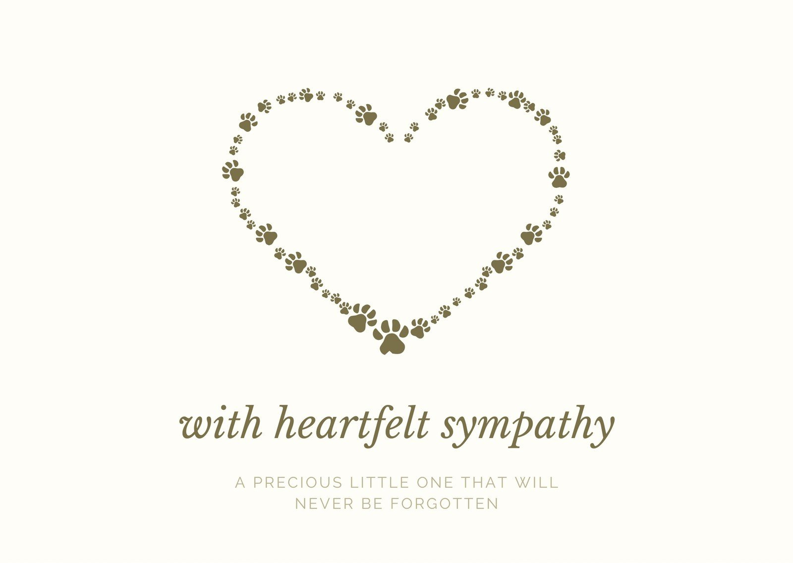 Free, Printable, Customizable Pet Sympathy Card Templates | Canva within Free Printable Sympathy Card For Loss Of Pet