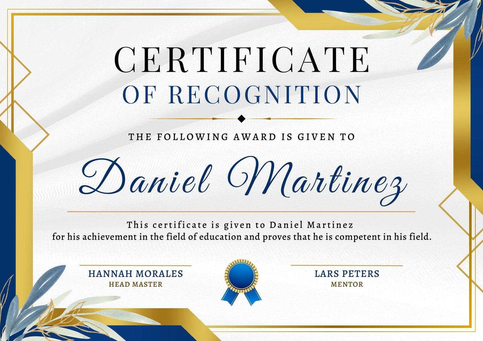 Free, Printable, Customizable Recognition Certificate Templates with regard to Free Printable Templates For Certificates Of Recognition