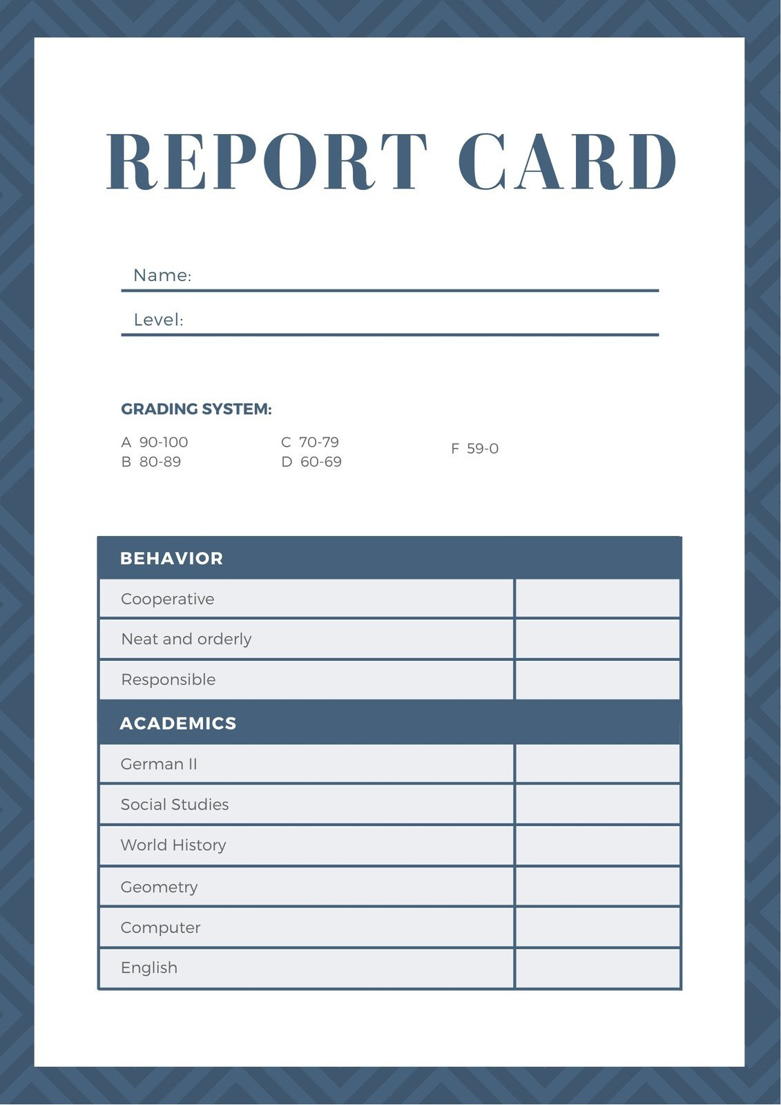 Free, Printable, Customizable Report Card Templates | Canva pertaining to Free Printable Report Cards