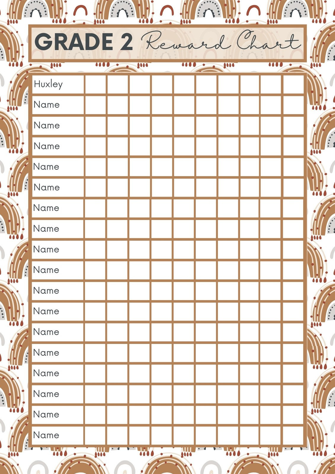 Free Printable, Customizable Reward Chart Poster Templates | Canva pertaining to Free Printable Charts For Teachers