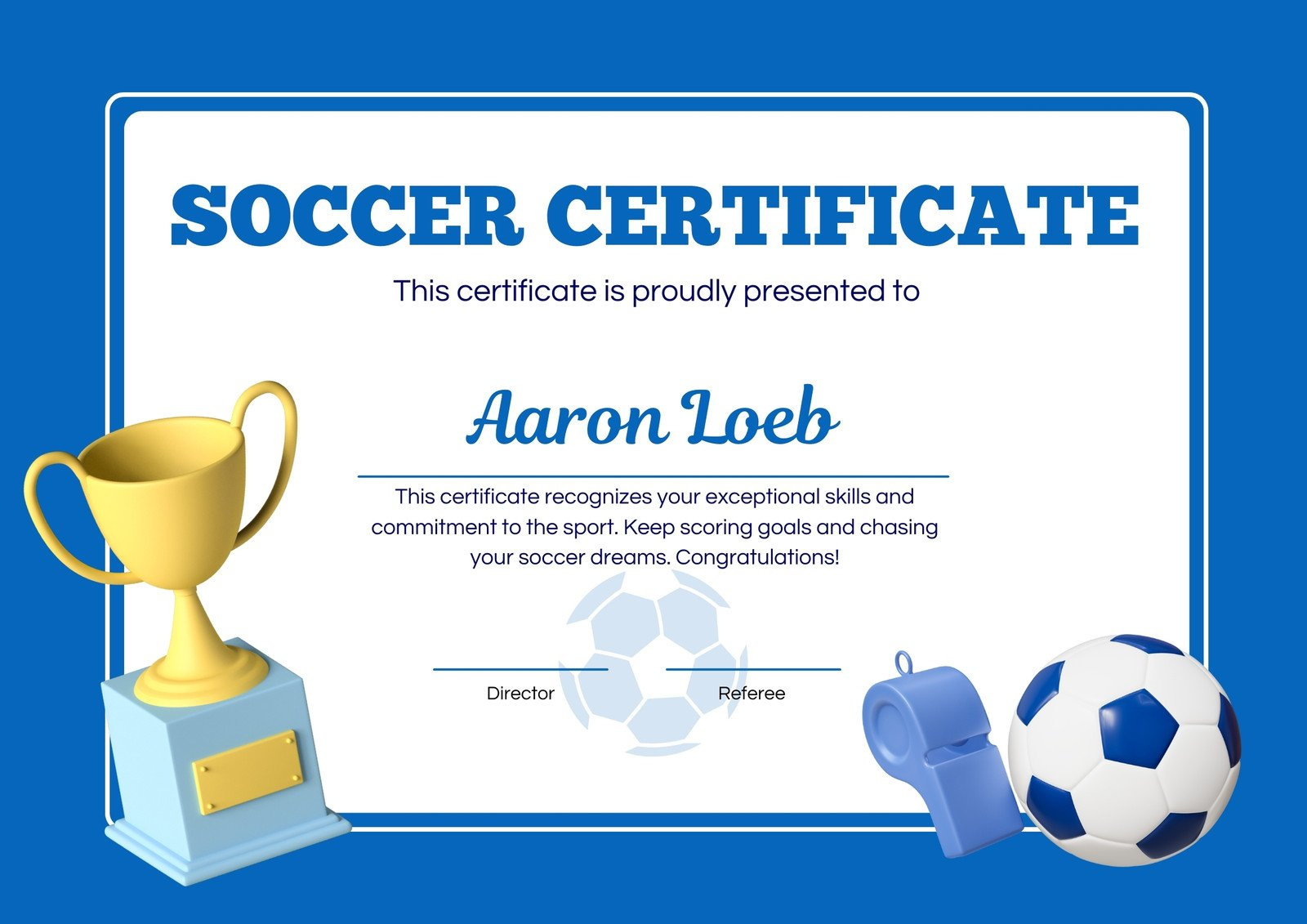 Free Printable, Customizable Sport Certificate Templates | Canva with Free Printable Soccer Certificate Templates