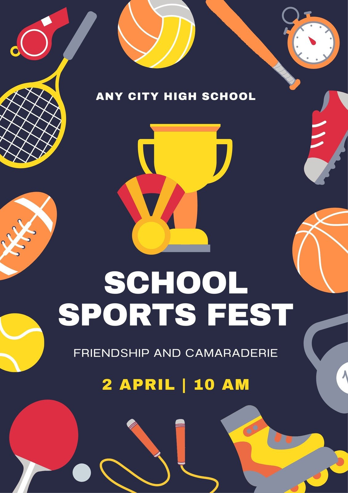 Free Printable, Customizable Sports Poster Templates | Canva regarding Free Printable Sports Posters