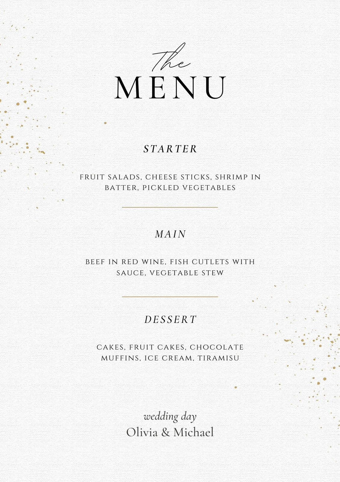 Free Printable, Customizable Wedding Menu Templates | Canva for Free Printable Wedding Menu Card Templates