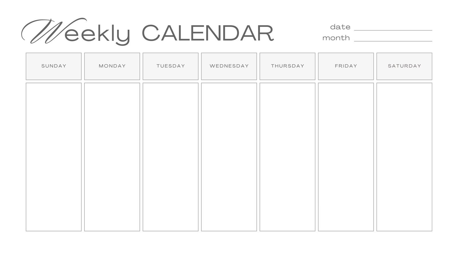 Free, Printable, Customizable Weekly Calendar Templates | Canva regarding Free Printable Schedule
