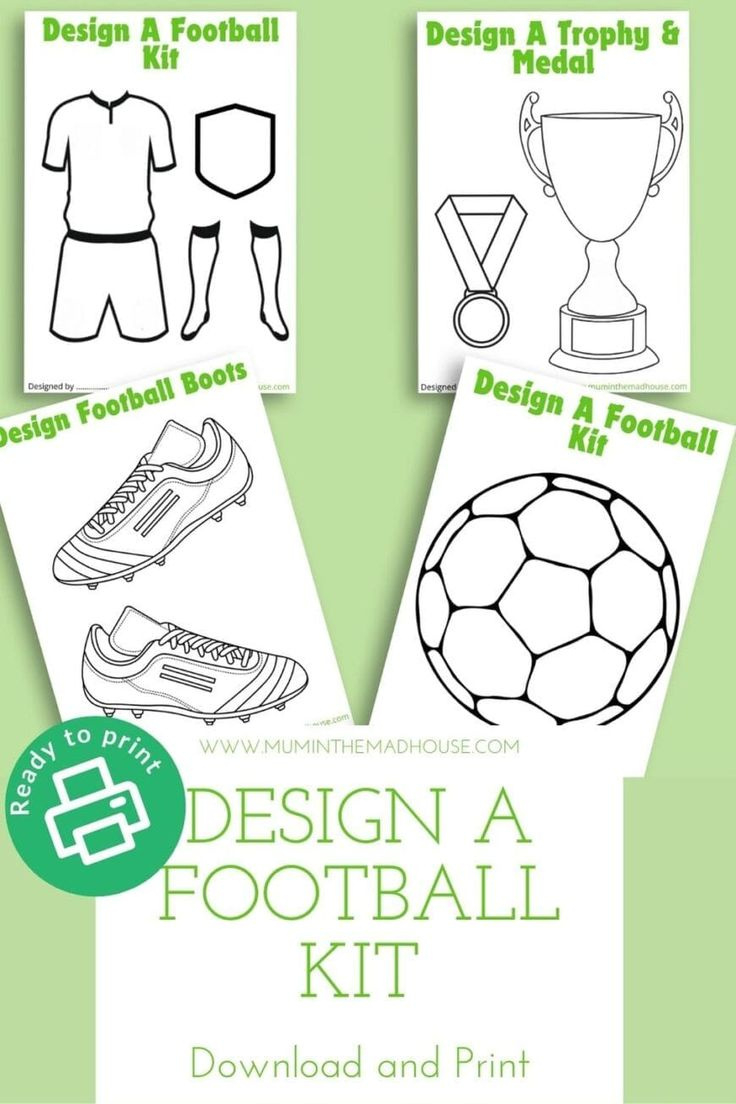 Free Printable Design A Football Kitfree Printable Design A in Free Printable Football Templates