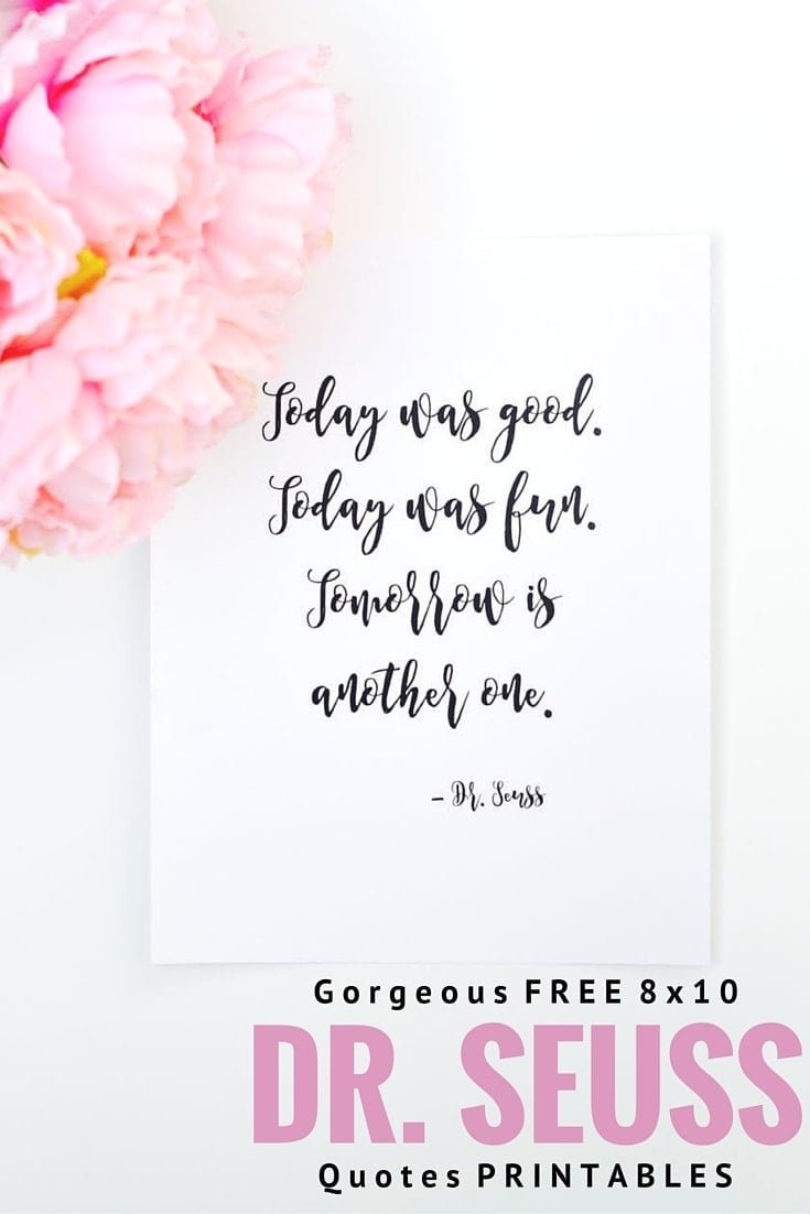 Free Printable Dr. Seuss Quotes - Make Life Lovely throughout Free Printable Dr Seuss Quotes